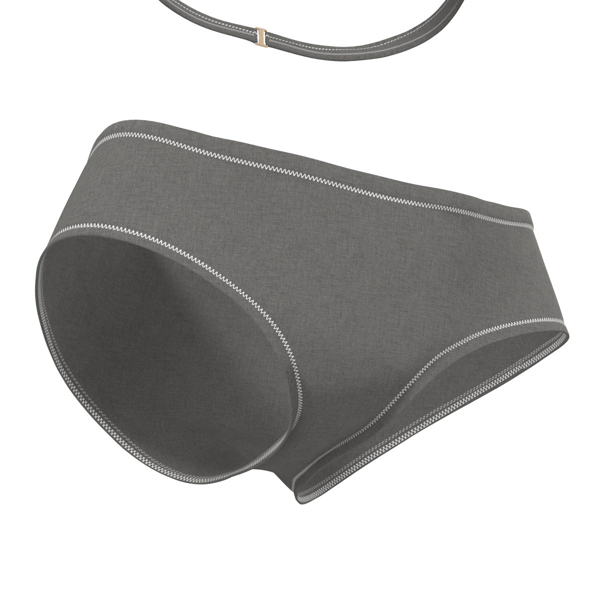 Bathing Suit 2 Gray 3D model