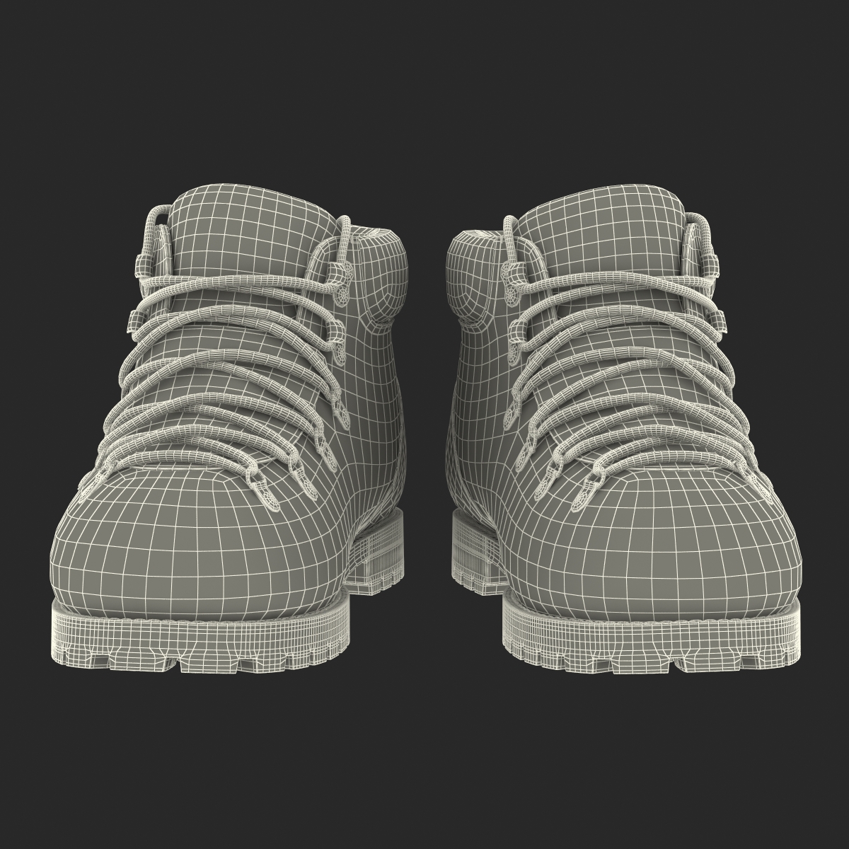 Hiking Boots 3 3D model