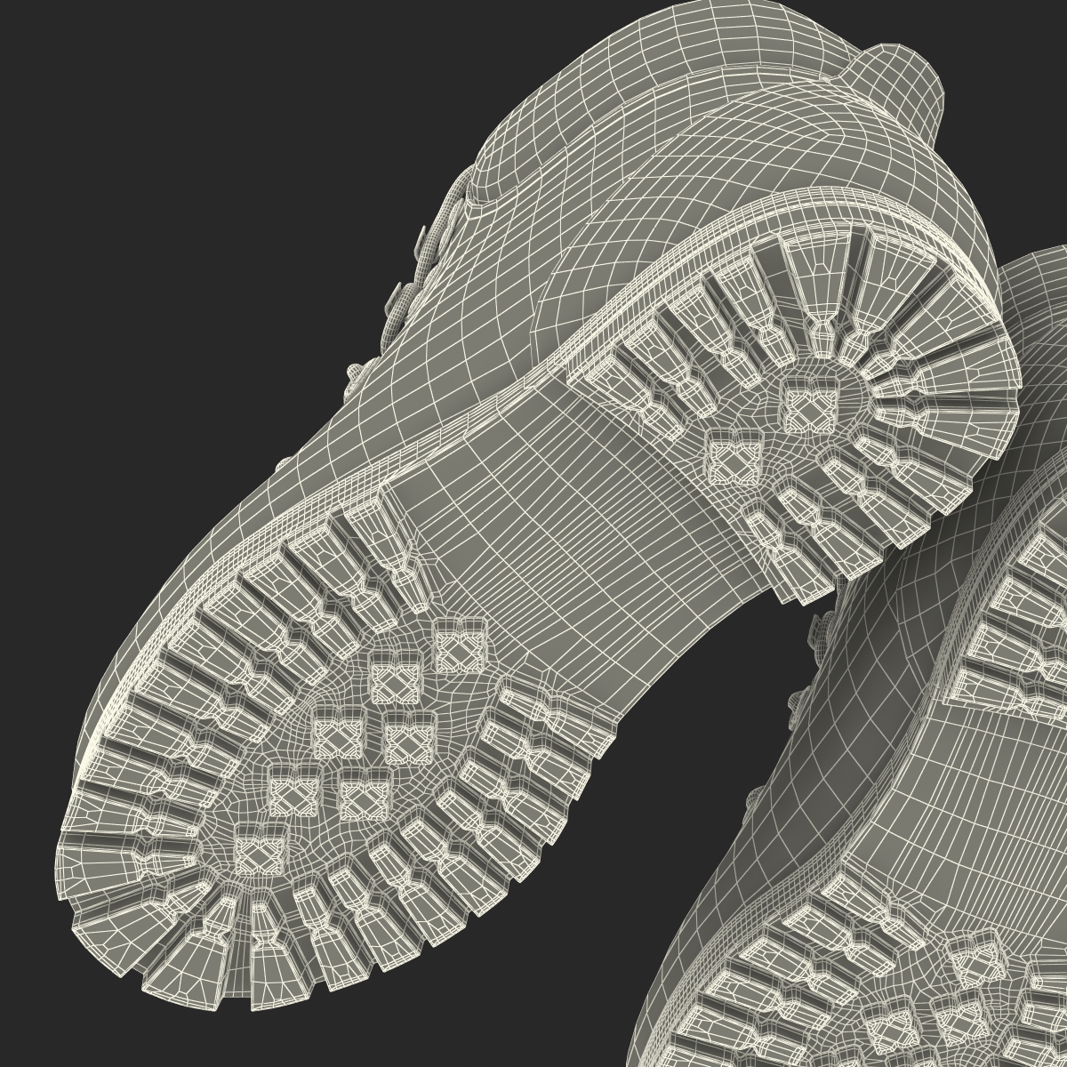 Hiking Boots 3 3D model