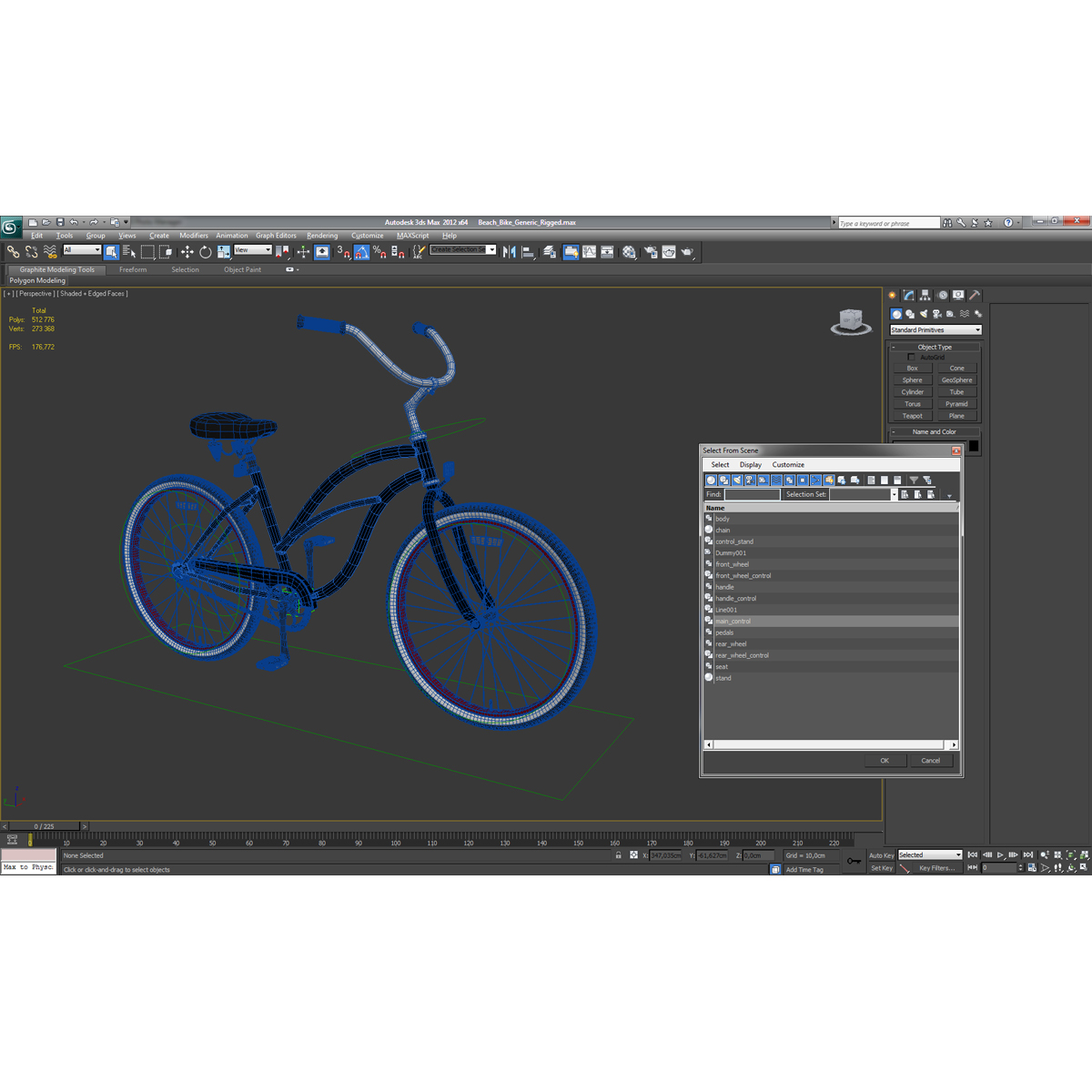 3D model Beach Bike Generic Rigged