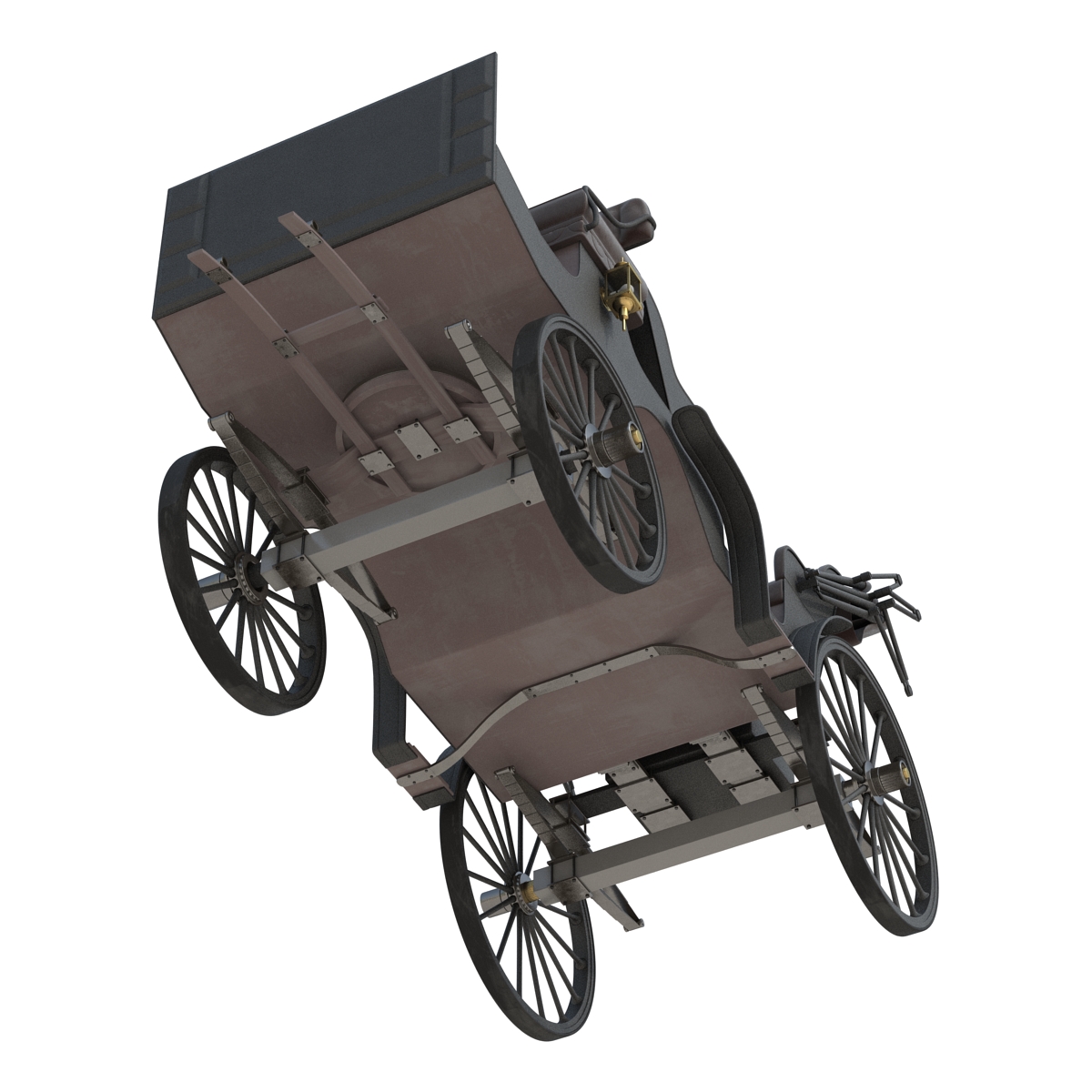 3D model Carriage Rigged