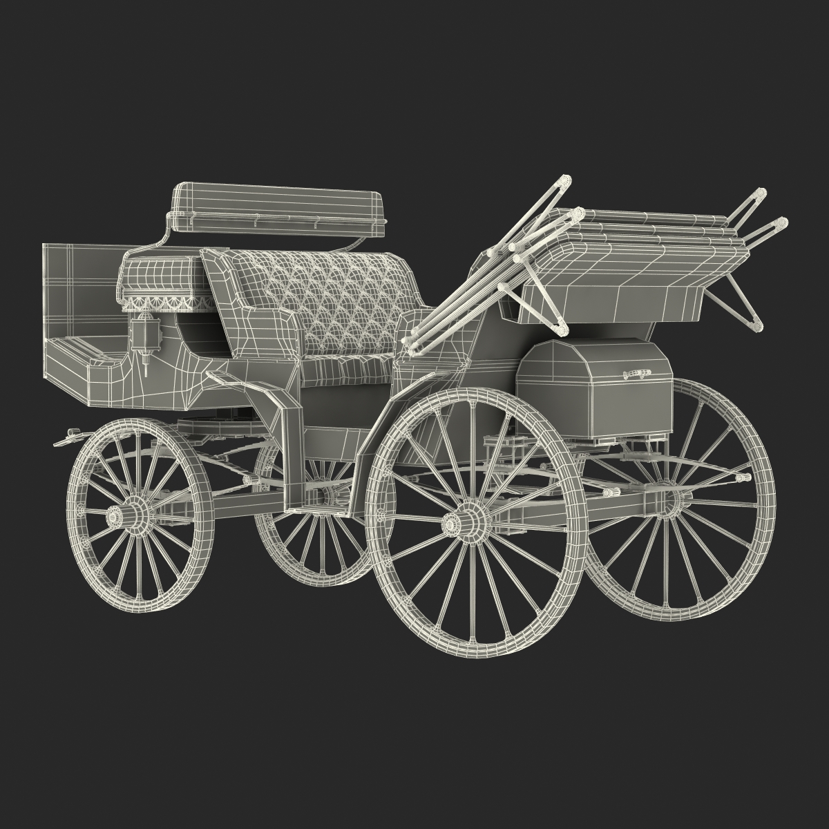 3D model Carriage Rigged