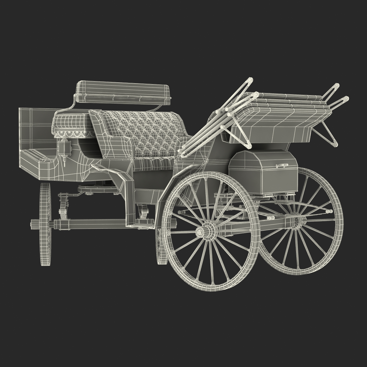 3D model Carriage Rigged