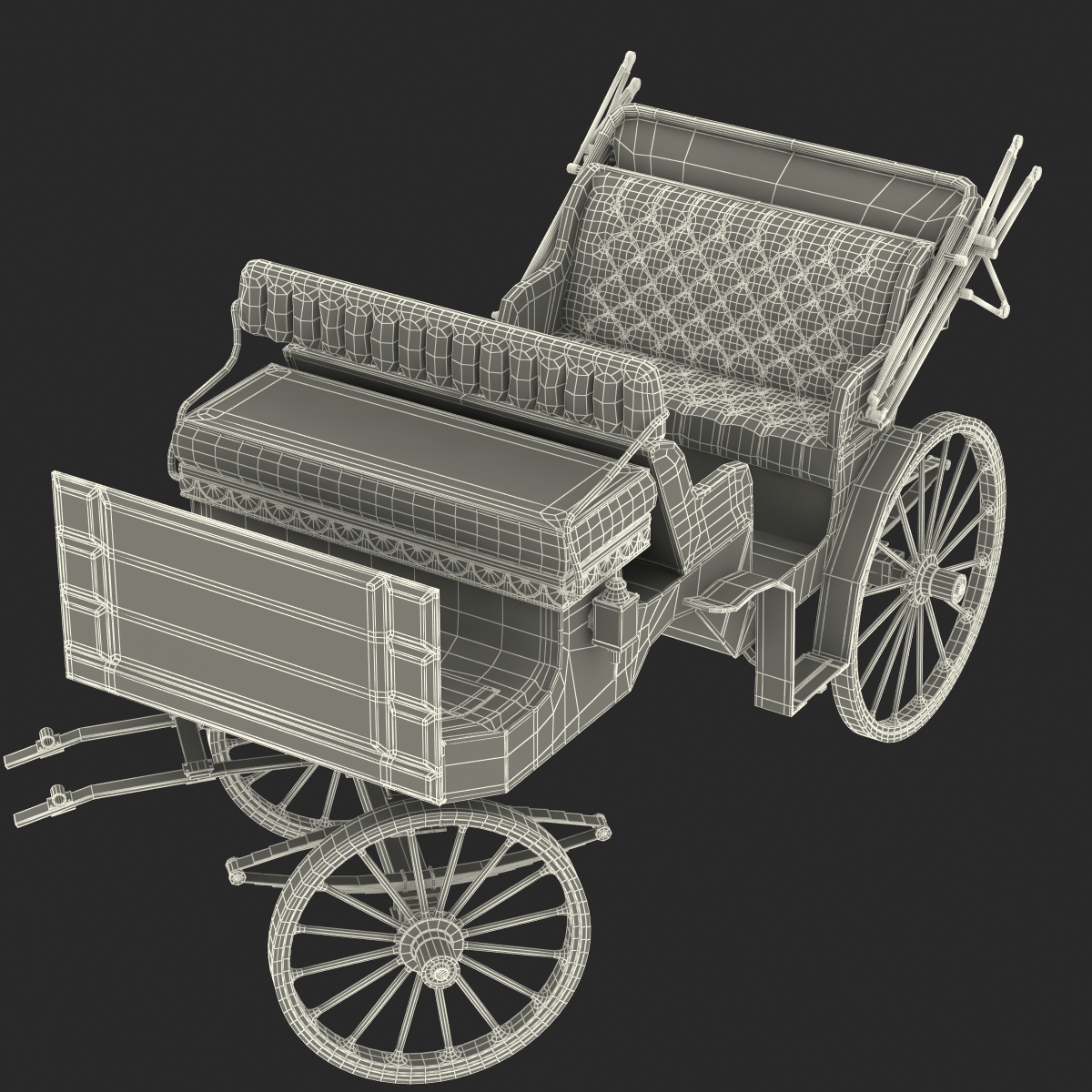 3D model Carriage Rigged