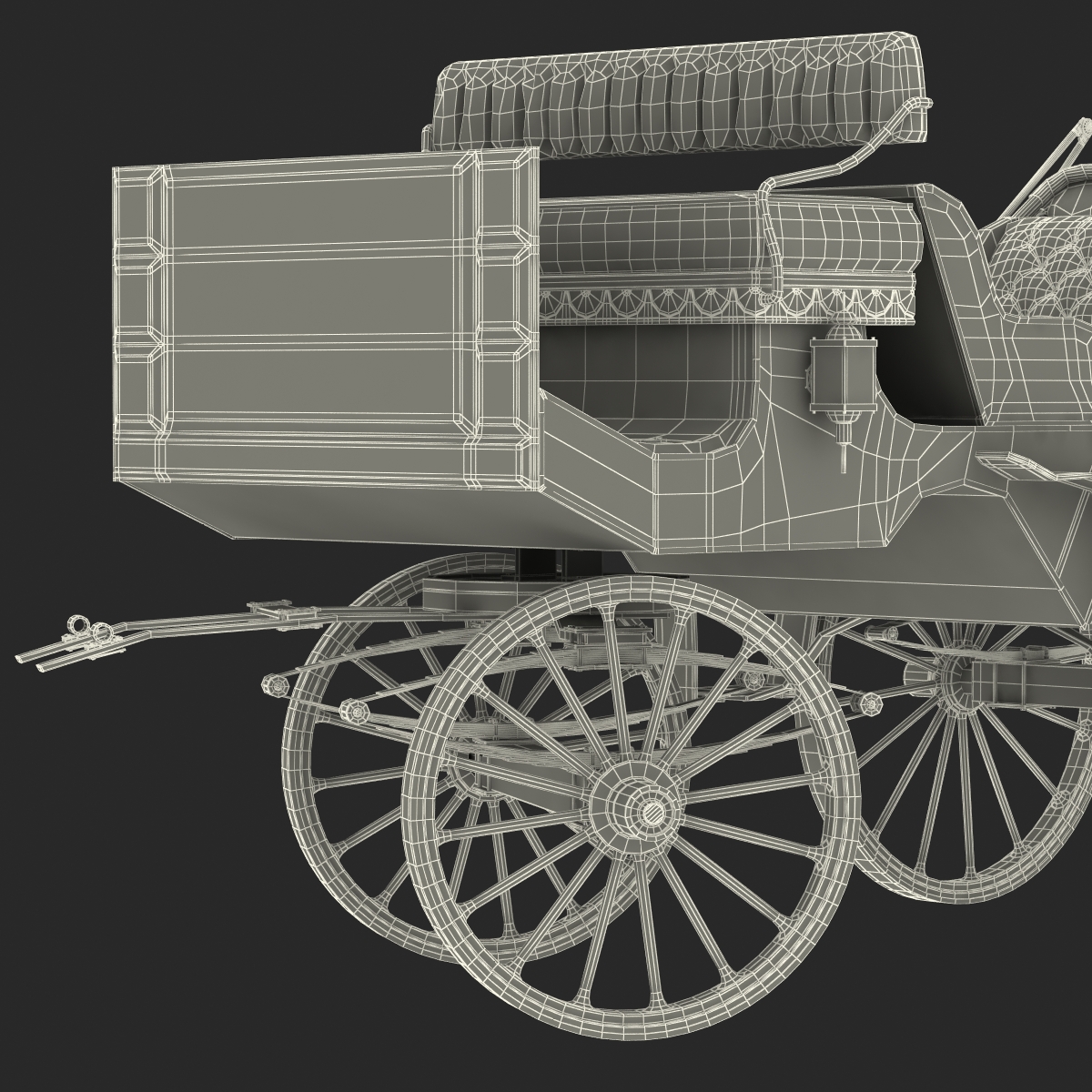 3D model Carriage Rigged