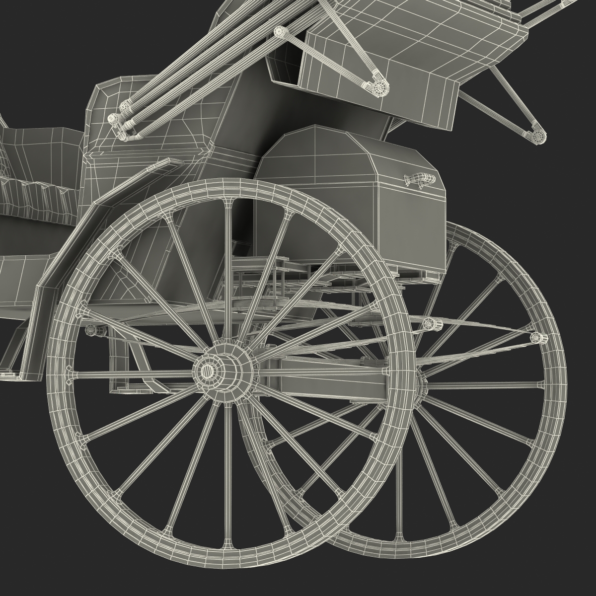 3D model Carriage Rigged