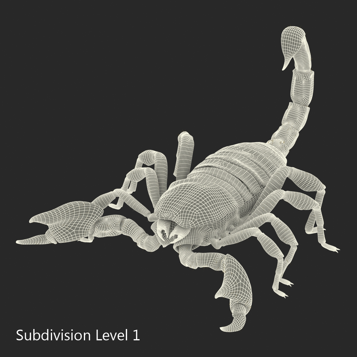 Scorpion with Fur 3D