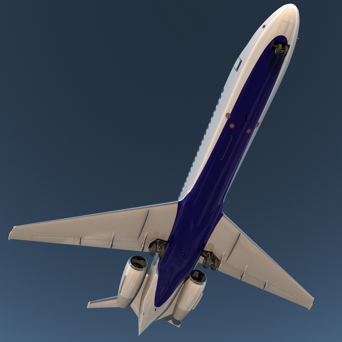 3D model Boeing 717 200 Delta Air Lines