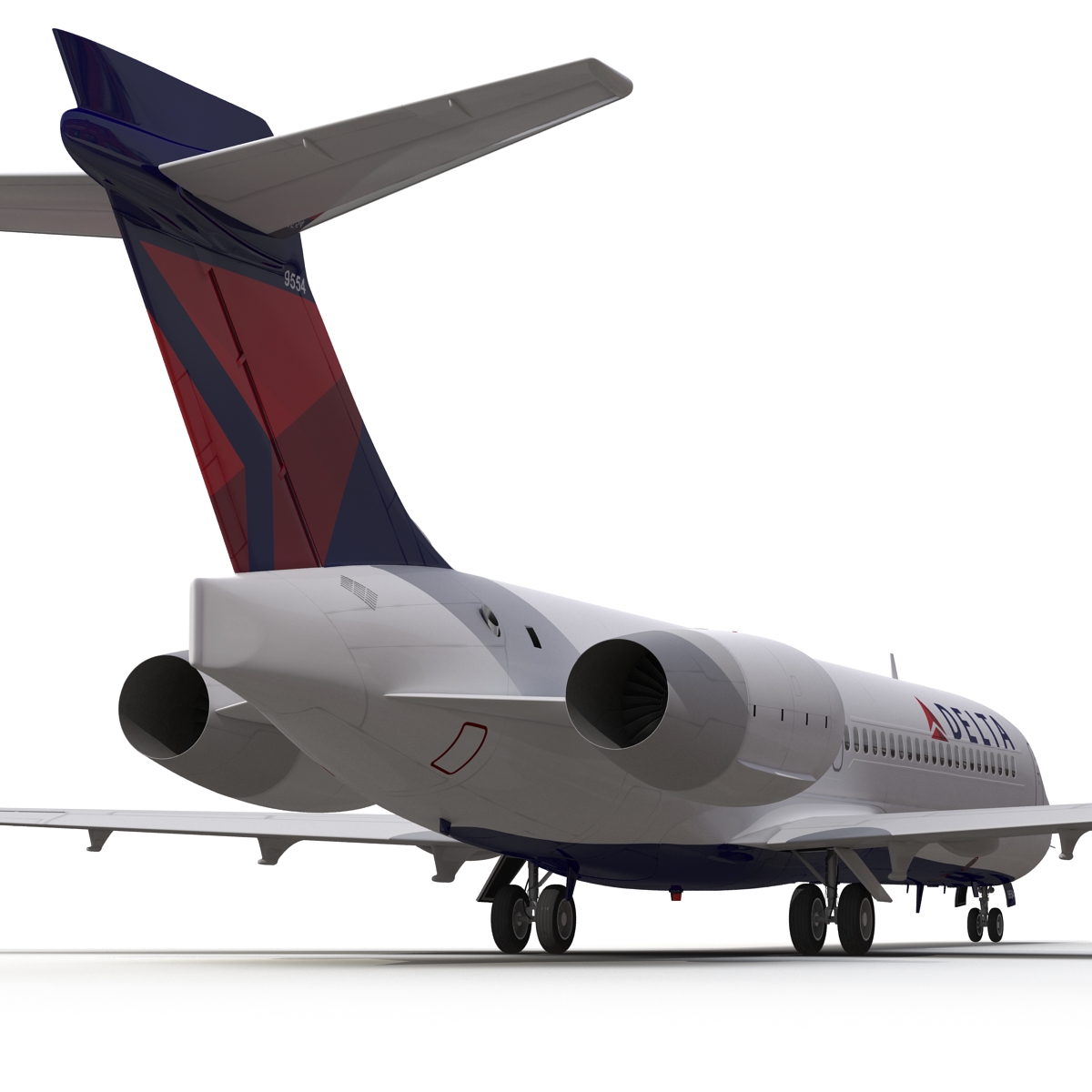 3D model Boeing 717 200 Delta Air Lines