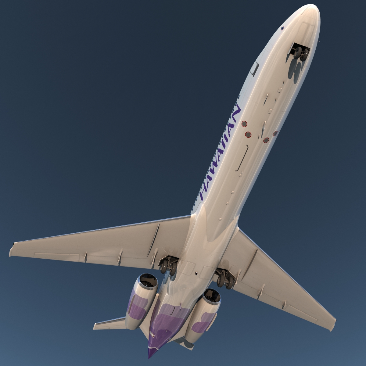 Boeing 717 200 Hawaiian Airlines 3D