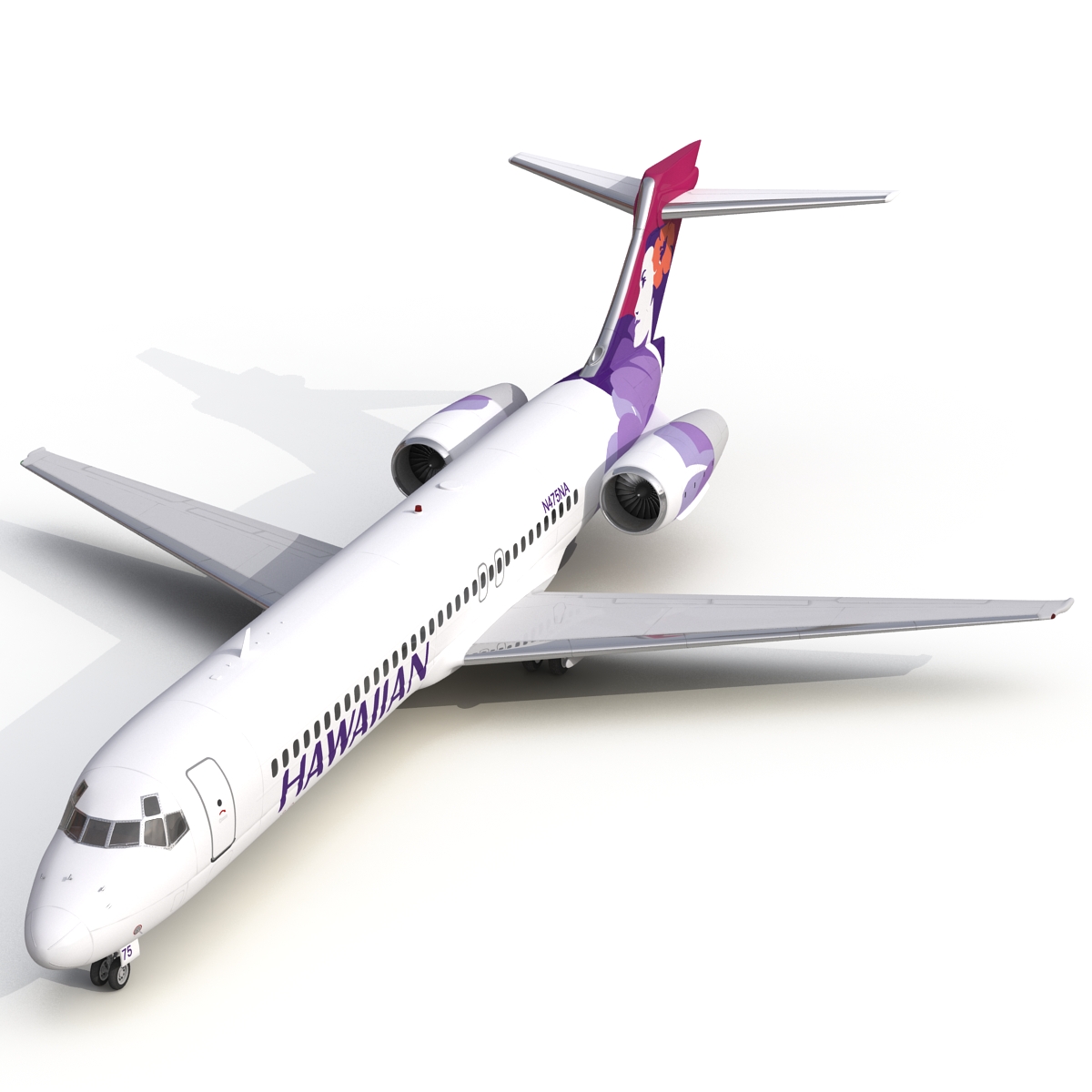 Boeing 717 200 Hawaiian Airlines 3D