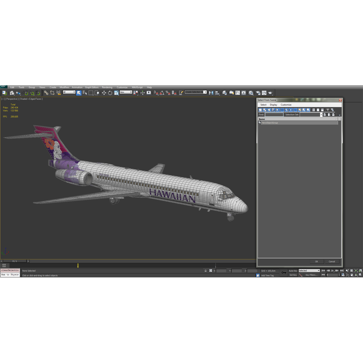 Boeing 717 200 Hawaiian Airlines 3D