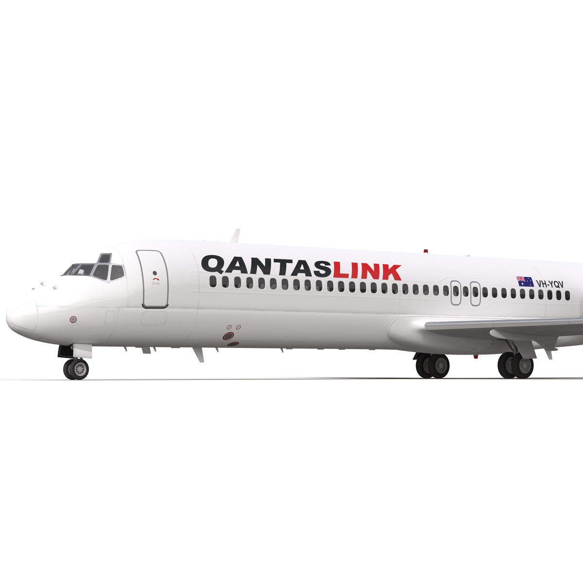 Boeing 717 200 Qantas Airways 3D model