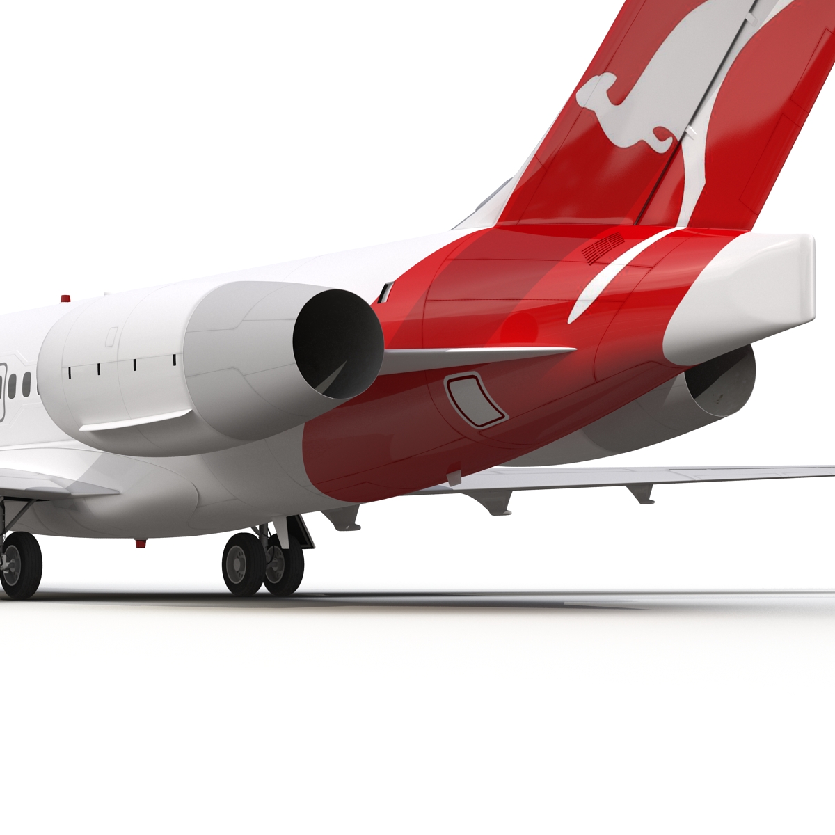 Boeing 717 200 Qantas Airways 3D model