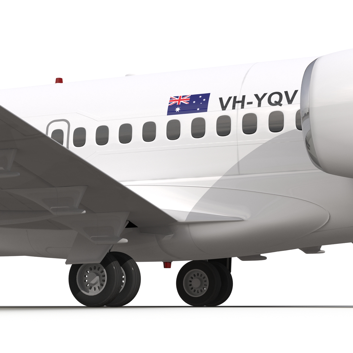 Boeing 717 200 Qantas Airways 3D model