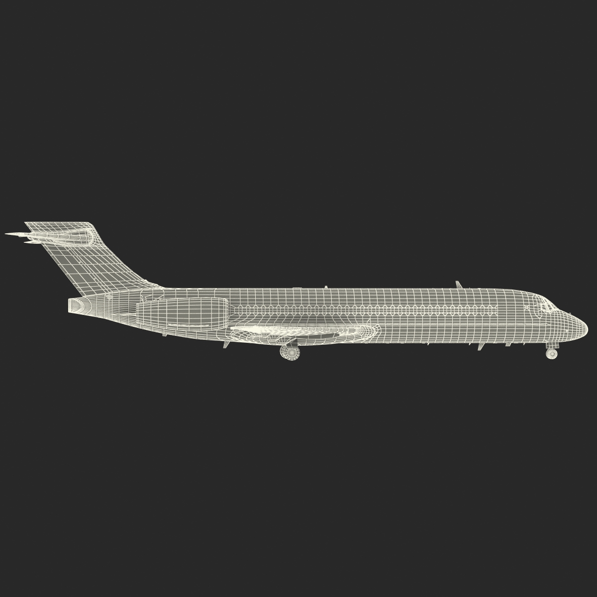 Boeing 717 200 Qantas Airways 3D model