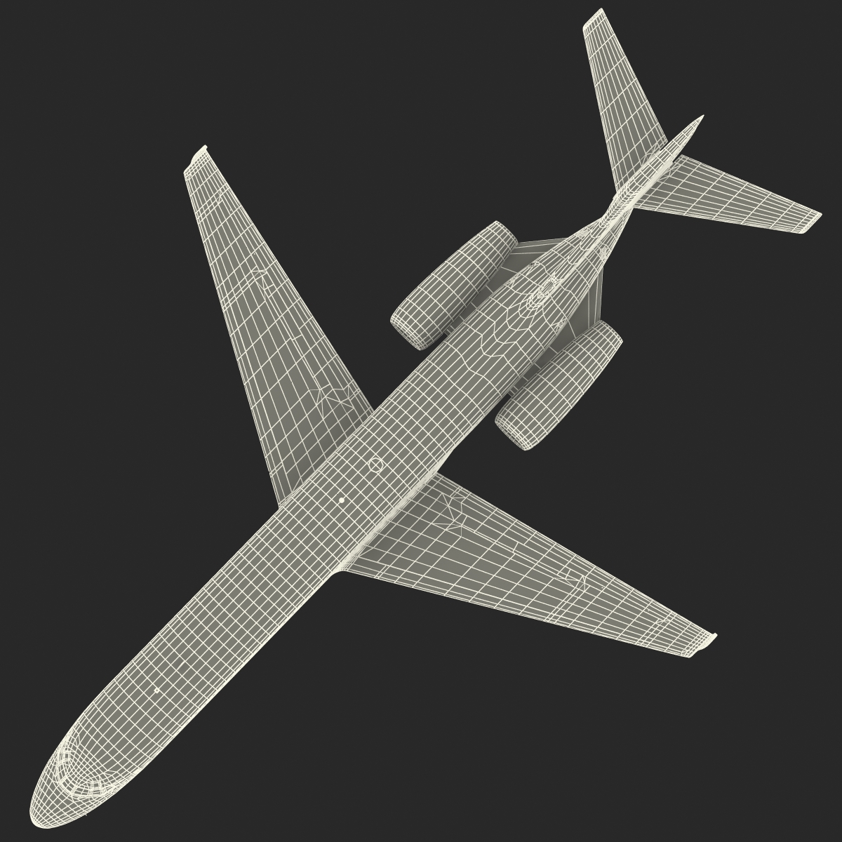 Boeing 717 200 Qantas Airways 3D model