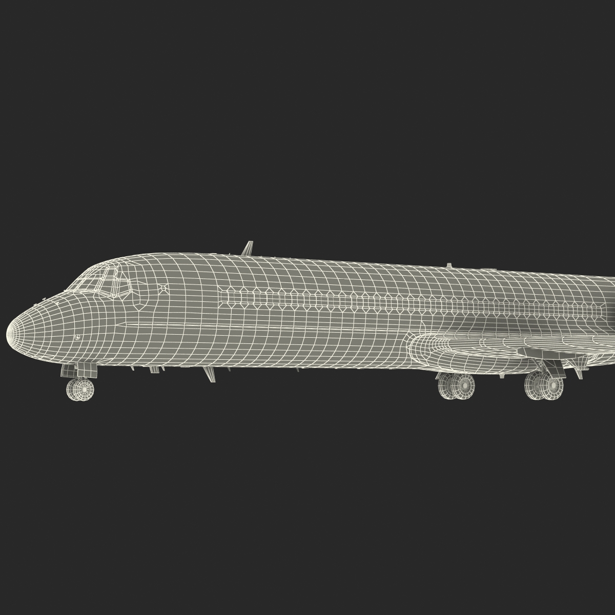 Boeing 717 200 Qantas Airways 3D model