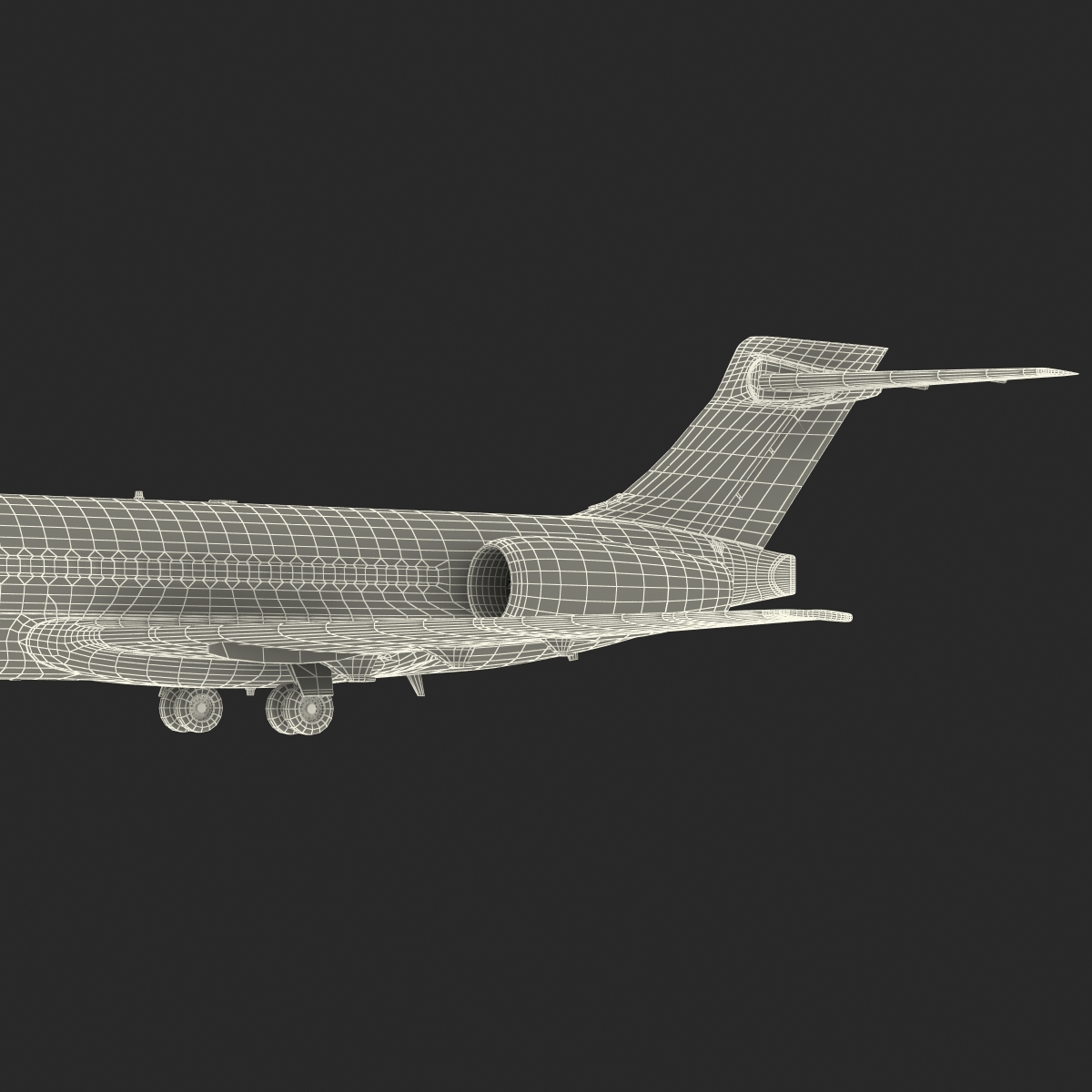 Boeing 717 200 Qantas Airways 3D model