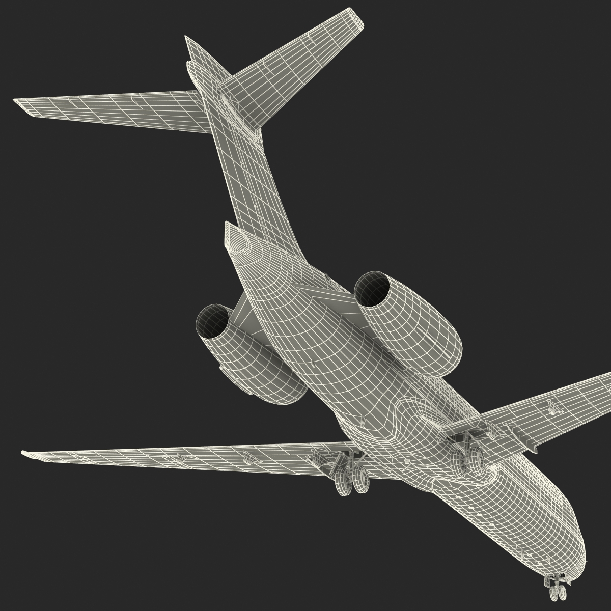 Boeing 717 200 Qantas Airways 3D model