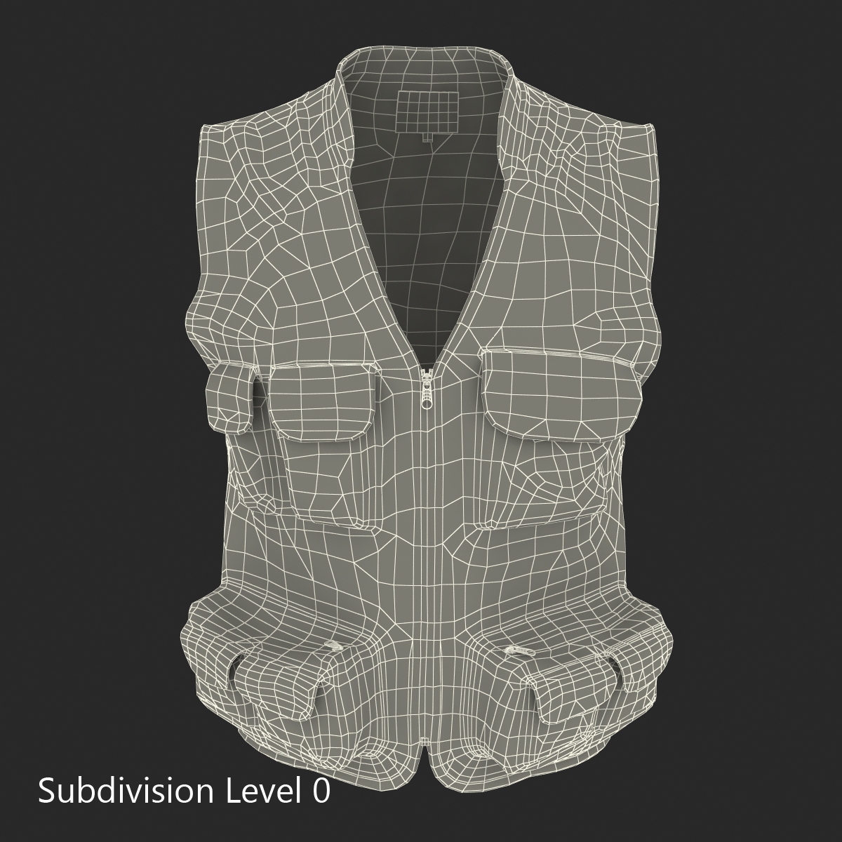 Fishing Vest 3D