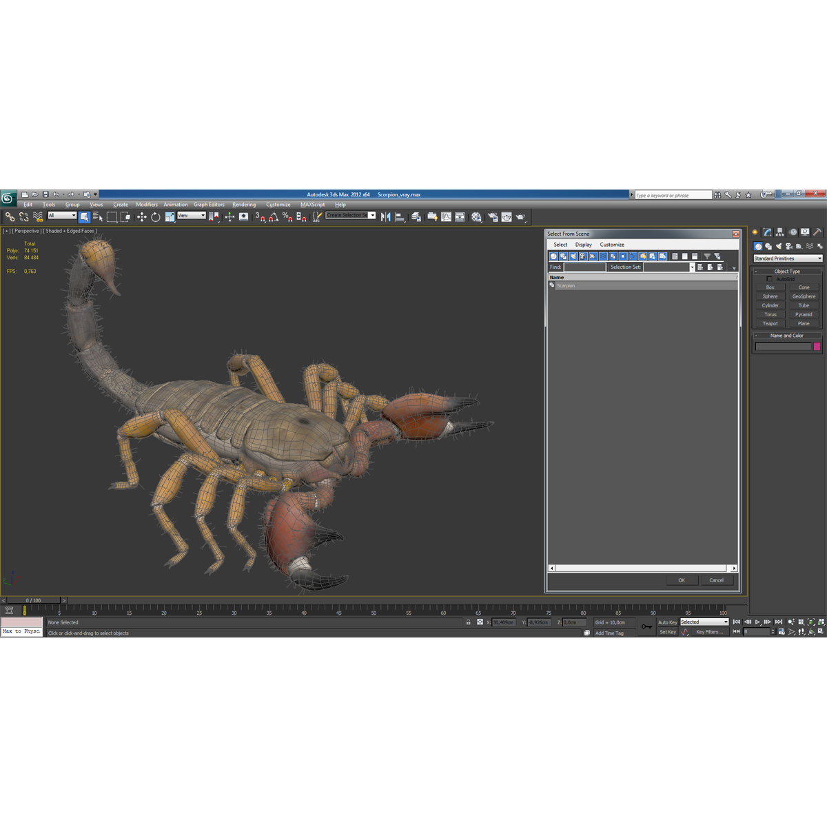 3D model Scorpion