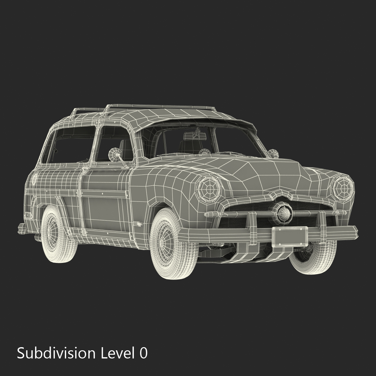 Generic Retro Car 3D