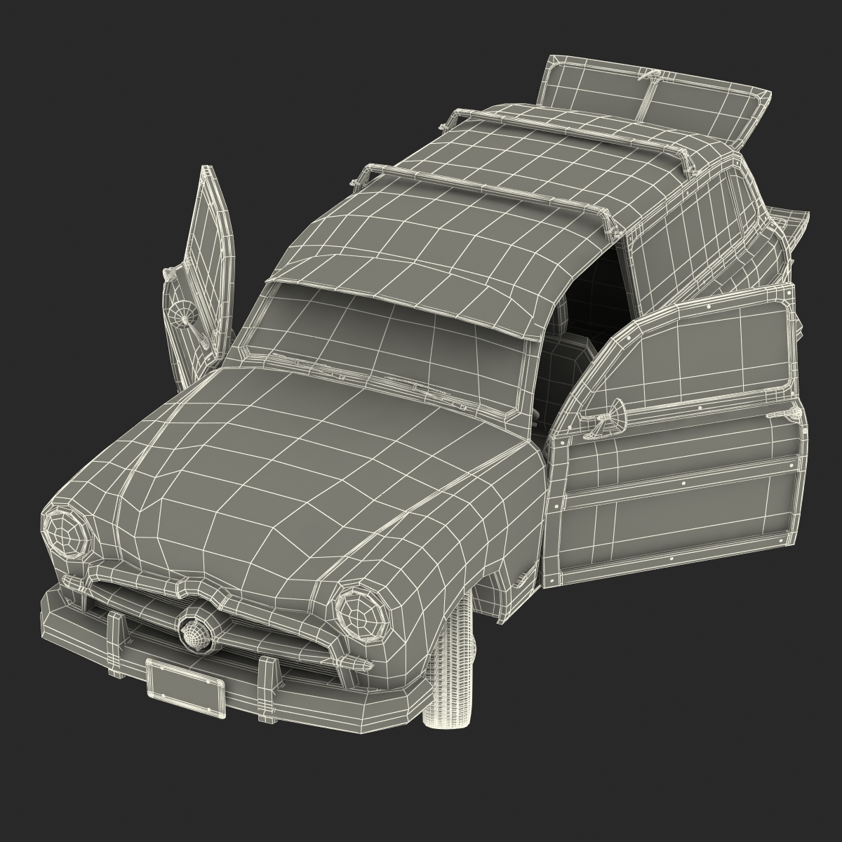 Generic Retro Car 3D