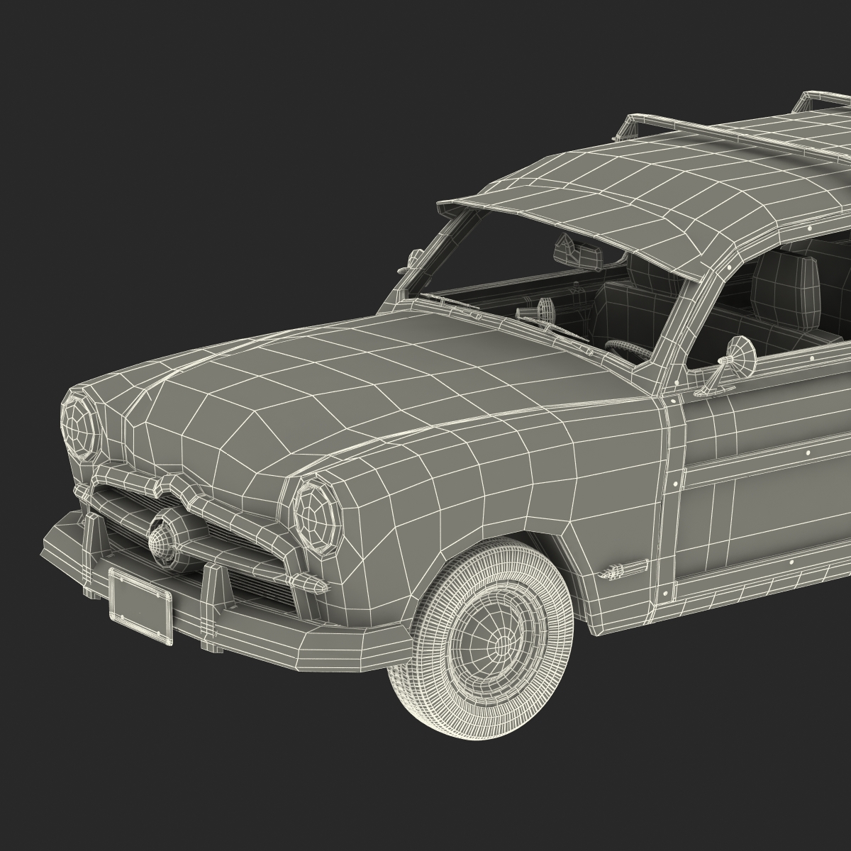 Generic Retro Car 3D