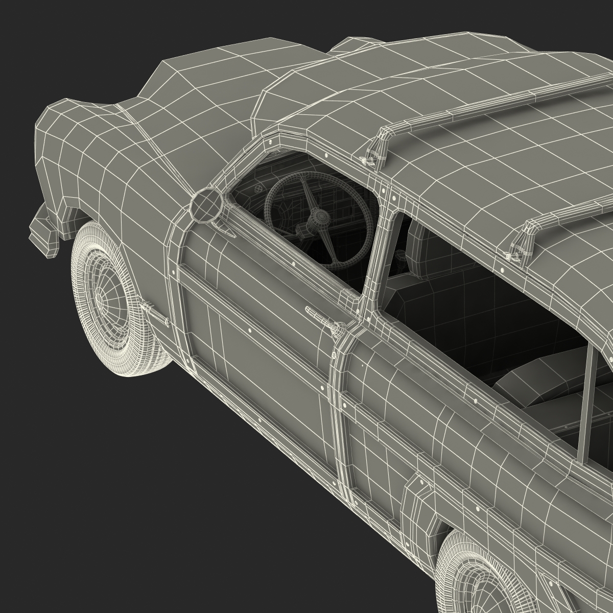 Generic Retro Car 3D