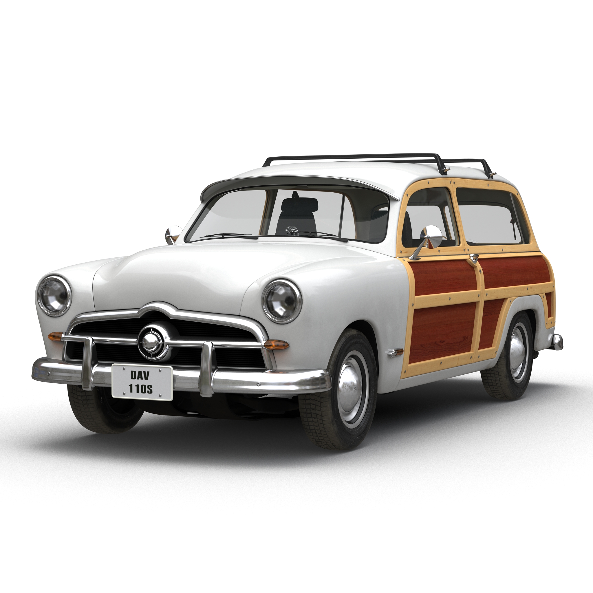 Generic Retro Car 3 3D model