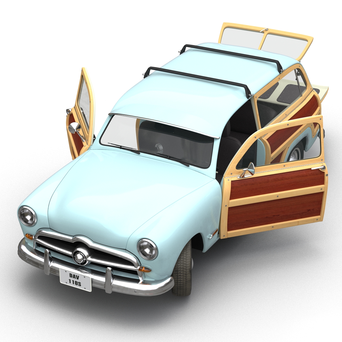 Generic Retro Car 2 3D model