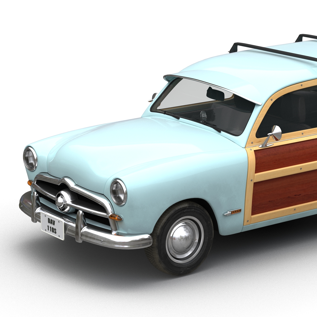 Generic Retro Car 2 3D model