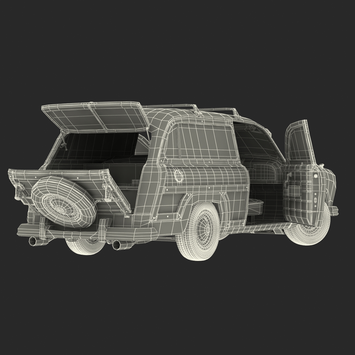 Generic Retro Car 2 3D model