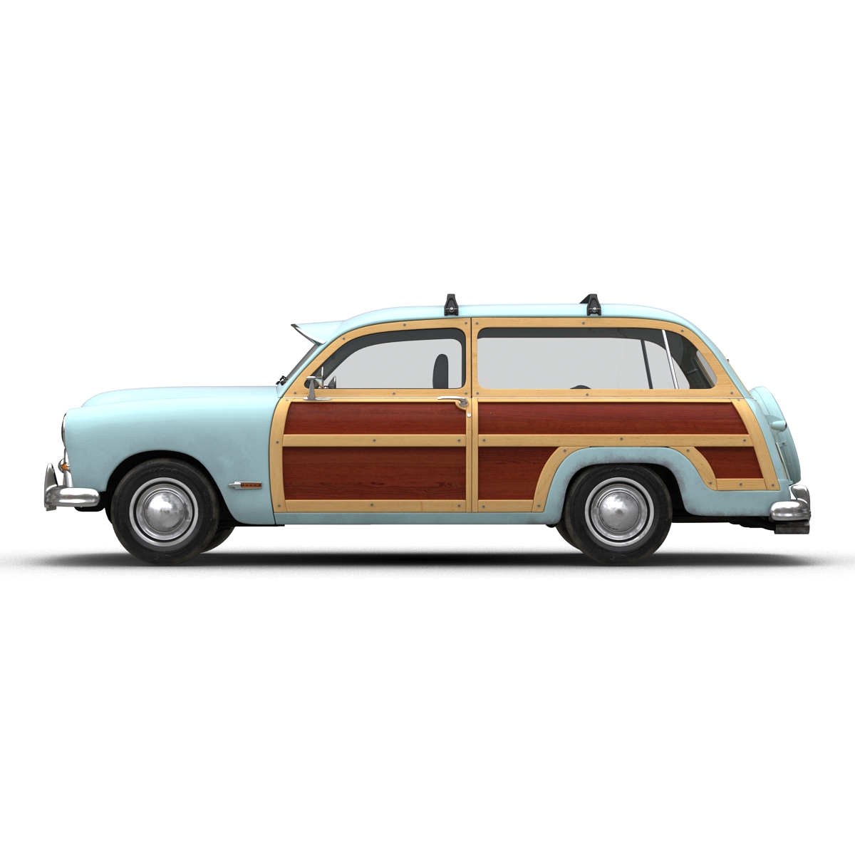 3D Generic Retro Car 2 Rigged