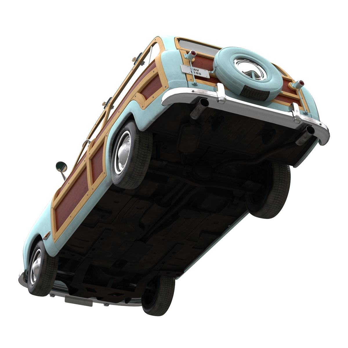 3D Generic Retro Car 2 Rigged