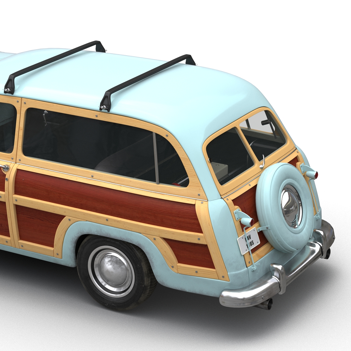 3D Generic Retro Car 2 Rigged