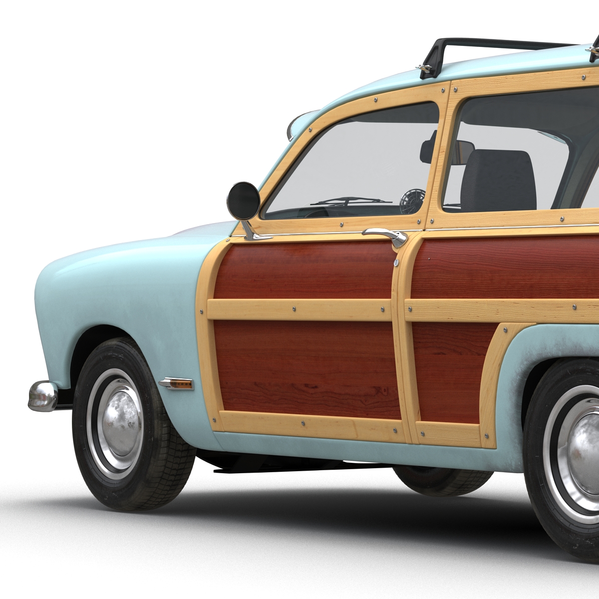 3D Generic Retro Car 2 Rigged