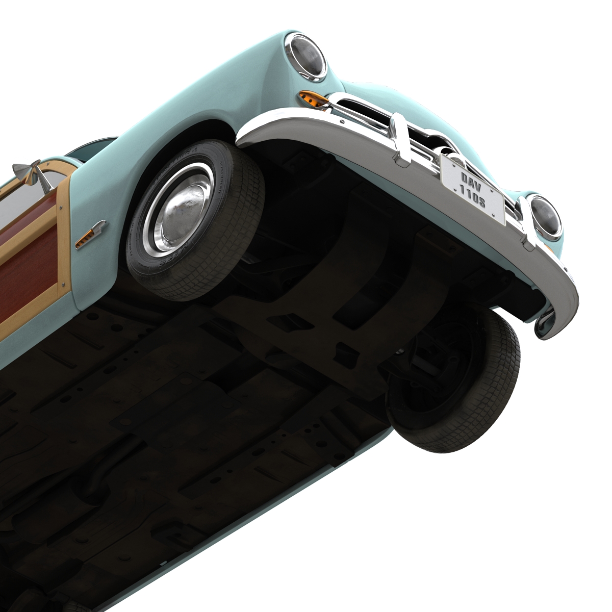 3D Generic Retro Car 2 Rigged