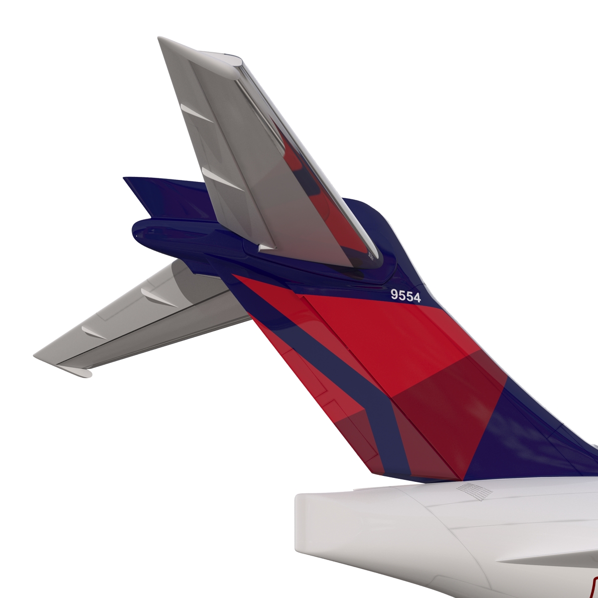 Boeing 717 200 Delta Air Lines Rigged 3D