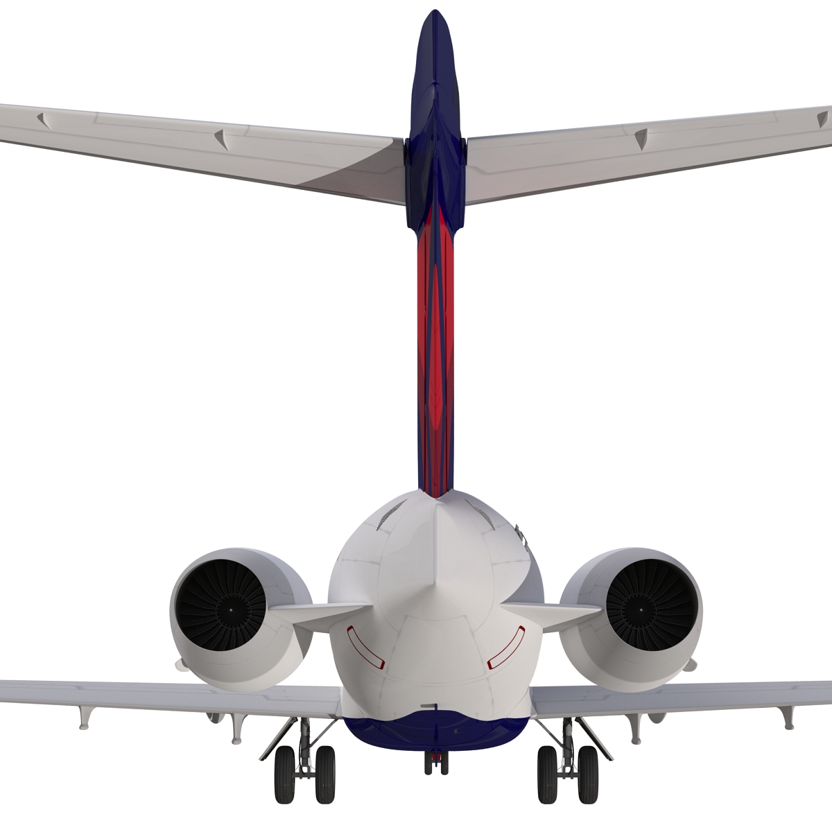 Boeing 717 200 Delta Air Lines Rigged 3D