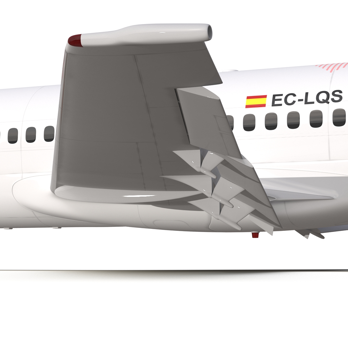 Boeing 717 200 Volotea Rigged 3D model