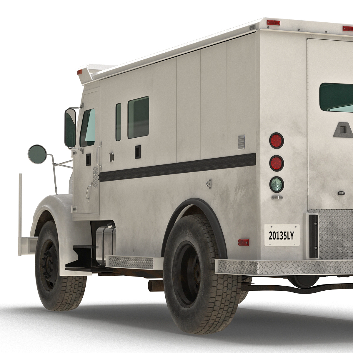 Bank Armored Car Simple Interior 3D