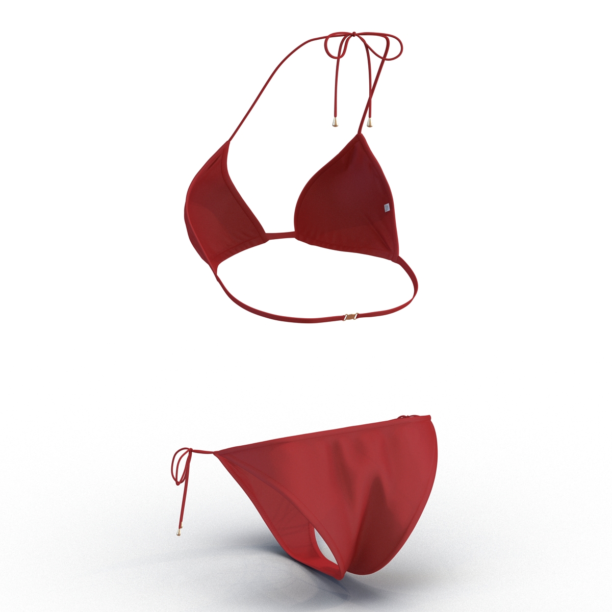 3D Bathing Suit Red