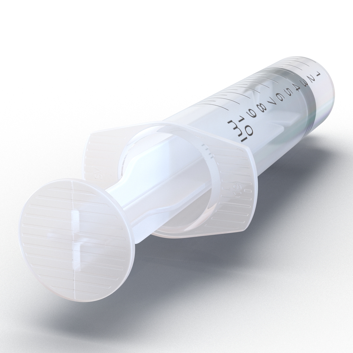 3D Disposable Syringe 10ml model