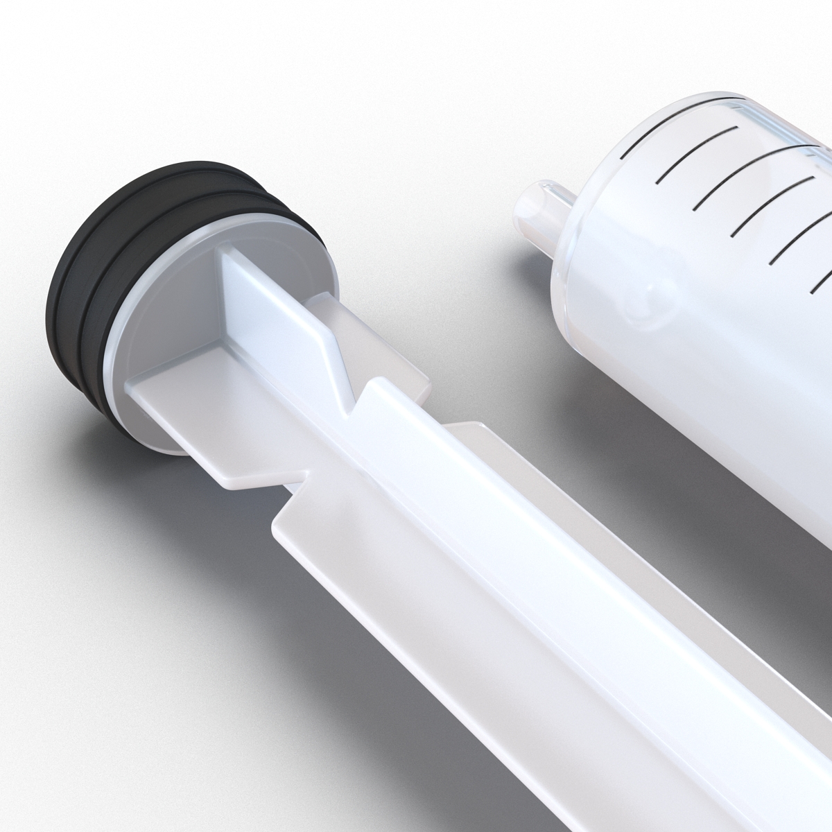 3D Disposable Syringe 10ml model