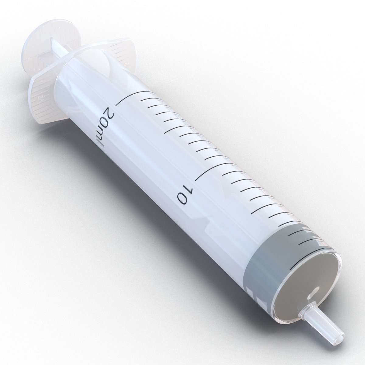 3D Disposable Syringe 20ml model