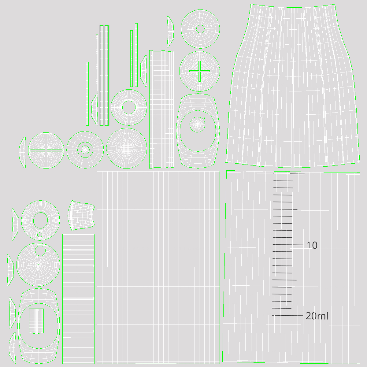 3D Disposable Syringe 20ml model