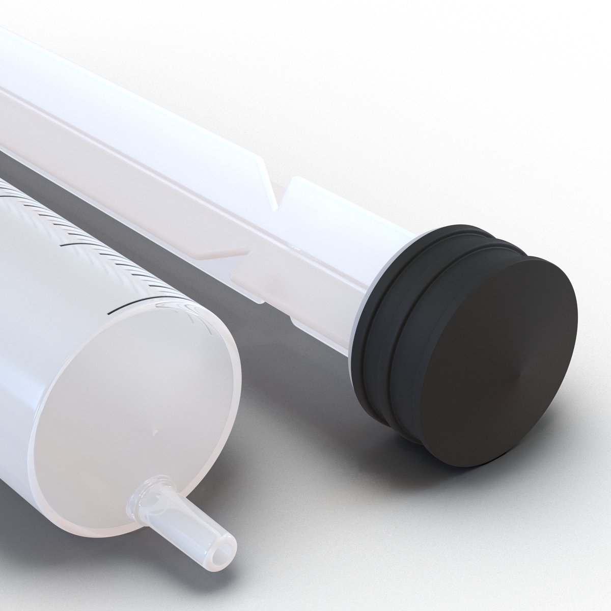 3D Disposable Syringe 30ml model