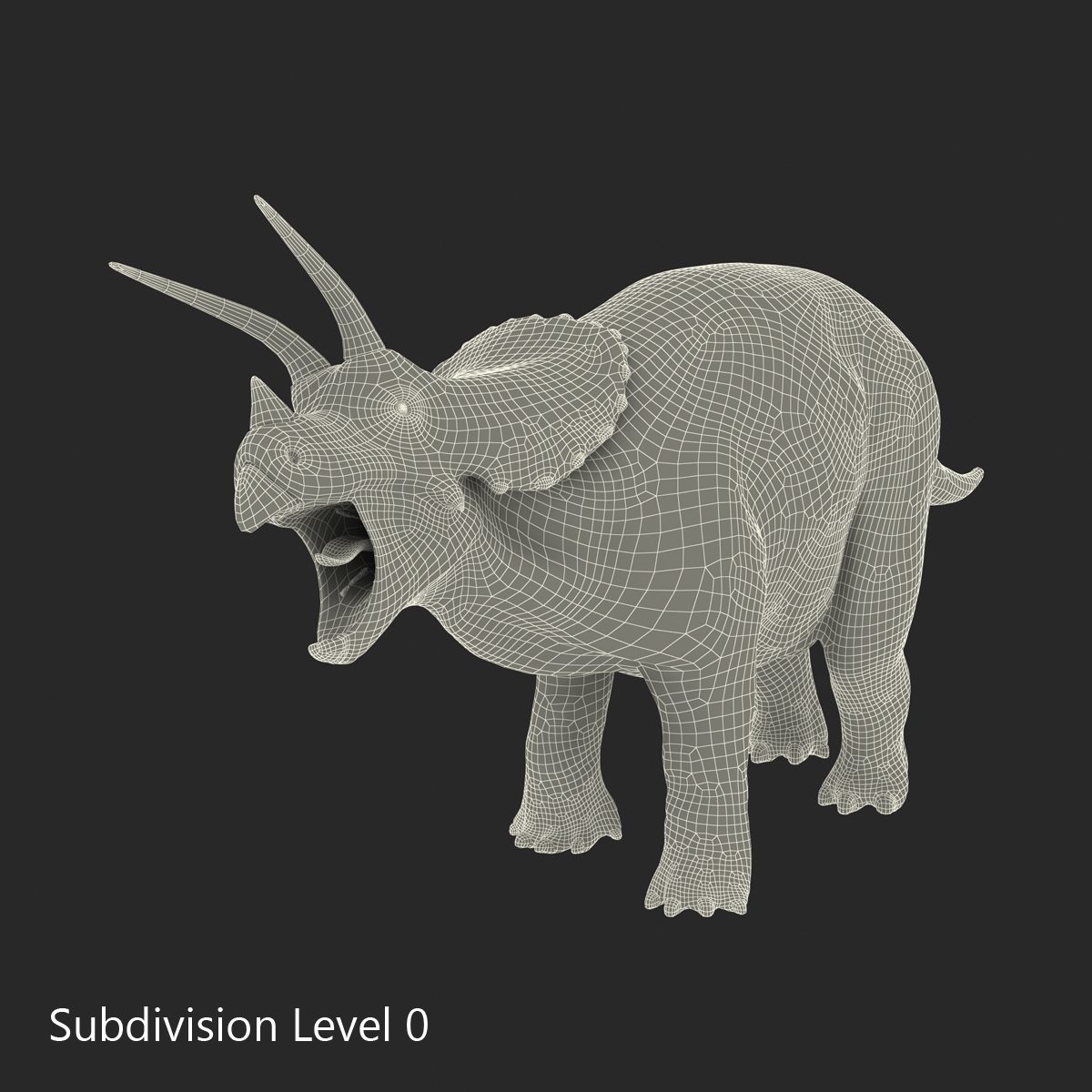 3D Triceratops Rigged model